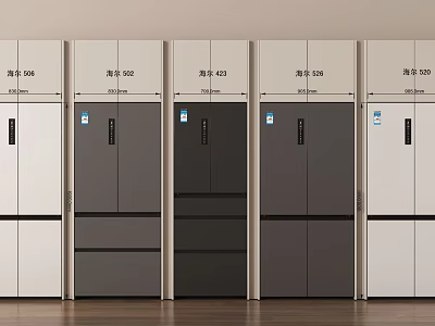 Stainless Steel Large Capacity Energy Efficient Upright Refrigerators and Freezers for Commercial and Household Use 3d model