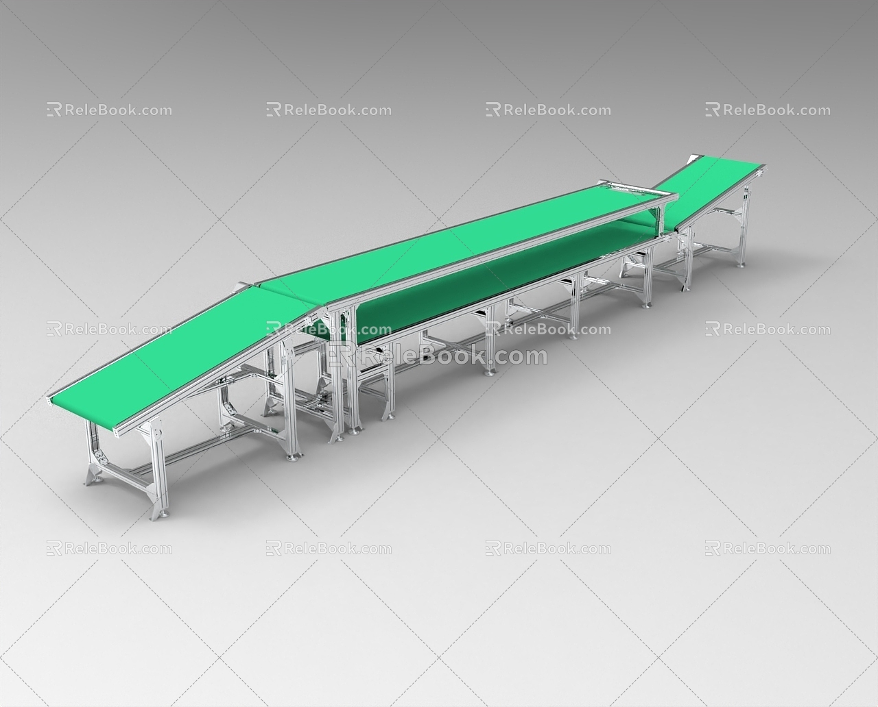 Industrial assembly line Industrial automatic line 1163 3d model