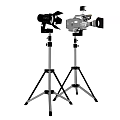 Professional Mobile Digital Photography Setup With Tripods Lights Camera And Microphone 3d model