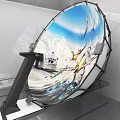 Aircraft space simulation driving experience 3d model