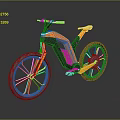 Sleek Modern Bicycle With Orange Frame Black Wheels Aerodynamic Design And Reflective Accents