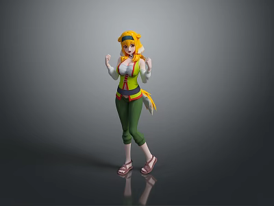 Cartoon Beauty Animation Beauty Animation Beauty Cartoon Girl Animation Girl Cartoon Girl Fantasy Beauty 3d model