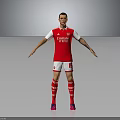 Arsenal Football Equipment Set With Red Jersey Shorts Socks And Pink Cleats