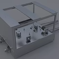 Industrial Equipment Featuring Metal Frame Base Structure And Mechanical Components
