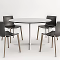 Modern Table and Chair Combination Negotiation Table and Chair Combination Casual Table and Chair 3d model