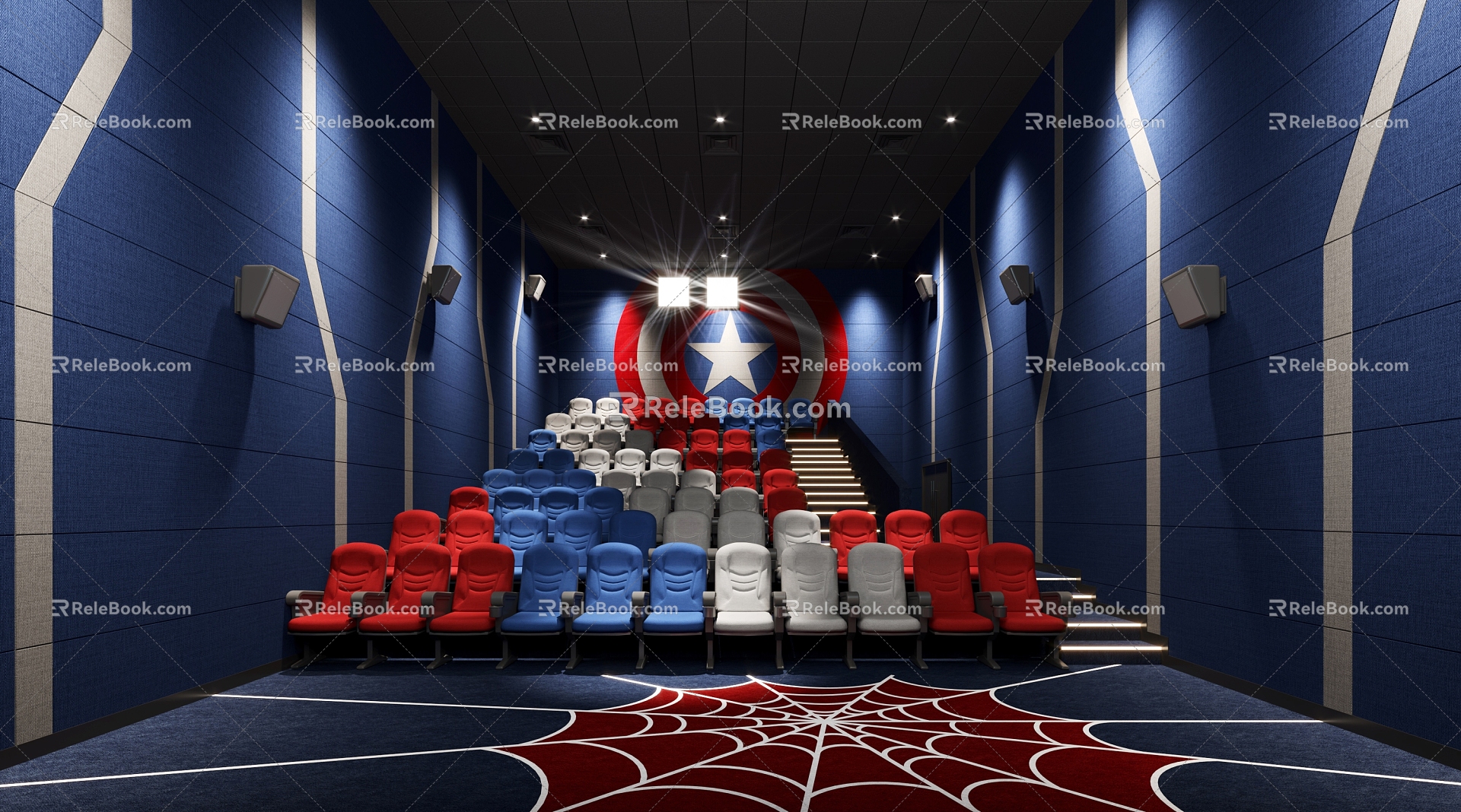 Modern Cinema Marvel Children's Studio 3d model