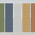 Modern siding tiled partition 3d model