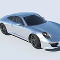 Silver Two Door Sports Car With Sleek Design Black Wheels And Modern Front Fascia
