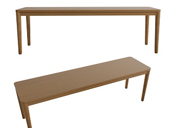 Modern Other Stool Bench Wooden Stool 3d model