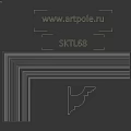 White Architectural Decorative Molding With Multi layered Design For Interior Decoration