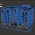 European Classical Architecture Showcasing Symmetrical Design Multi Story Stone Facade And Classical Columns