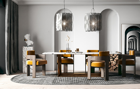 Quiet Dining Room 3d model