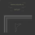 White Layered Architectural Molding Component With Structural Design For Interior Decoration
