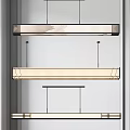 Modern Linear Chandeliers With Sleek Design And Hanging Structure For Interior Decor 3d model