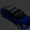 The Tesla car 3d model