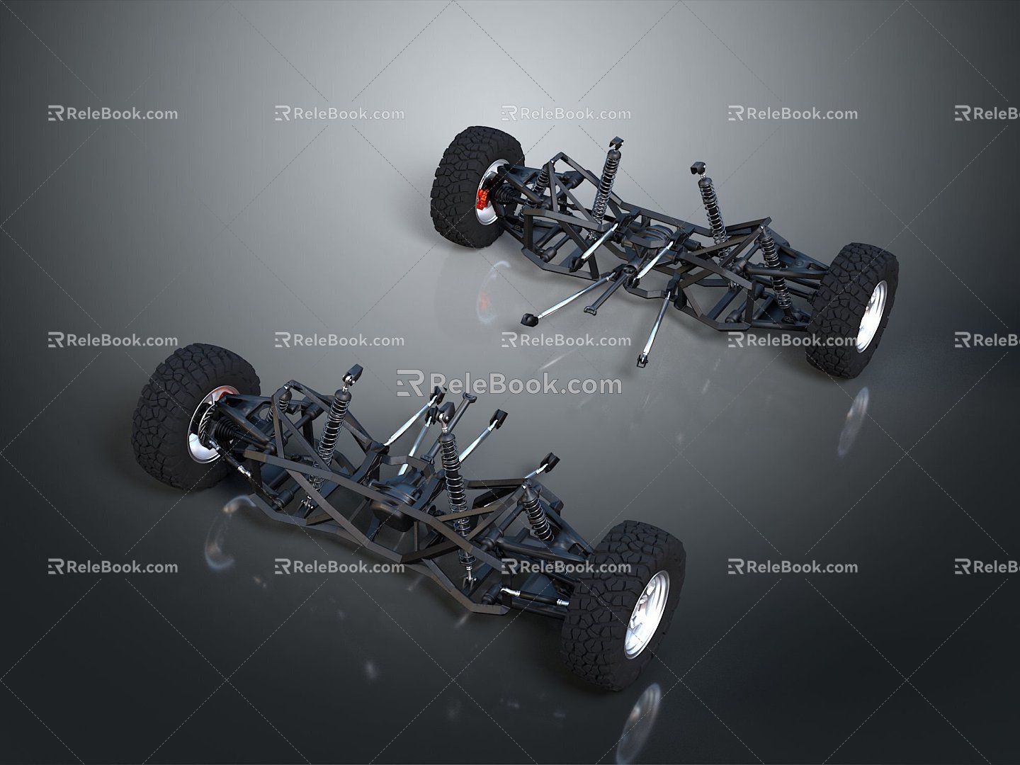 Frame Truck Shell Truck Rack Car Rack Old Car Rack Old Truck Rack PBR 3d model