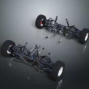 Frame Truck Shell Truck Rack Car Rack Old Car Rack Old Truck Rack PBR 3d model