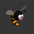 Modern Bee Cartoon Bee Anime Bee 3d model