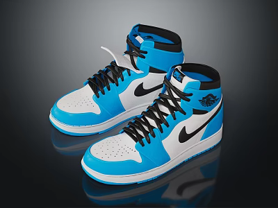 modern shoes travel shoes hiking shoes 3d model