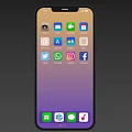 Smartphone Home Screen Display With Various App Icons And Social Media Applications