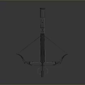 Crossbow Mechanical Crossbow Shift Bow and Arrow Shoot Far Equipment Weapons High-tech Crossbow 3d model