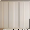 Modern Black Dresser With White Wardrobe Wooden Floor And Black White Rug