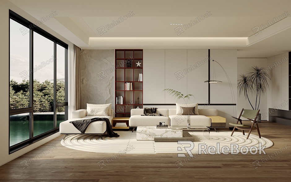 modern living room model