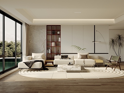 modern living room model