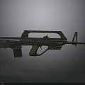 Advanced Green Tactical Rifle with Ergonomic Grip Metal Barrel and Textured Surface