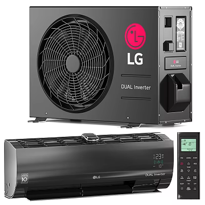 LG Dual Inverter Air Conditioner Fan System With Remote Control 3d model