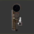 Tactical Sniper Rifle With Wooden Stock Optical Scope And Metal Components Design