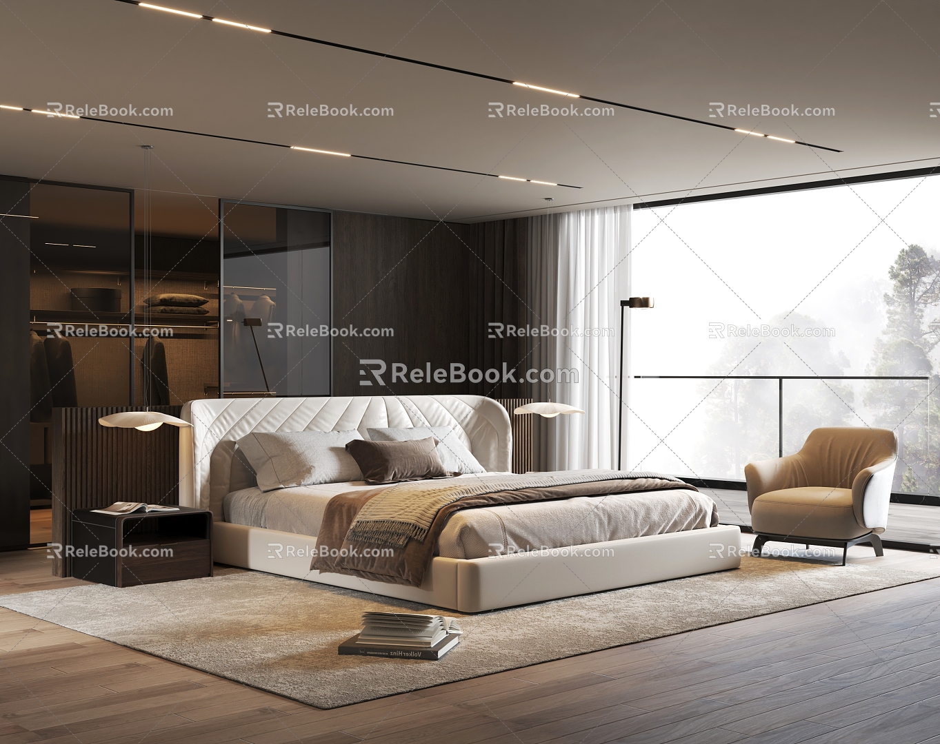 Modern Minotti Bedroom model