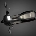 Ola Black Electric Scooter Modern Sleek Design With Headlight And Handlebars