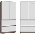 Modern Fridge Freezers With Stainless Steel Double Door Home Kitchen Design