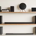 Audio Combination Bar Audio Bluetooth Audio Modern Simple Audio Video Equipment 3d model