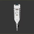 White Tracker Boat With Aluminum Trailer Blue Outboard Motor On Reflective Surface