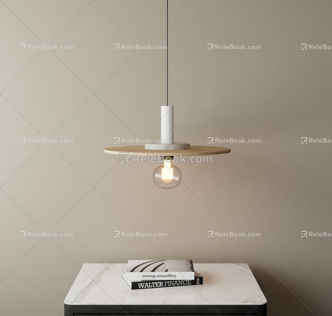 Modern chandelier bedside chandelier small chandelier 3d model