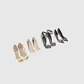 Stylish Women High Heels Featuring Leopard Print Black Stiletto And Wedge Designs