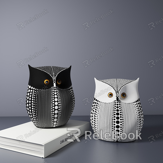 Modern Ornaments Owl Ornaments model