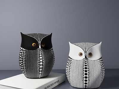 Modern Ornaments Owl Ornaments model