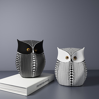 Modern Ornaments Owl Ornaments 3d model