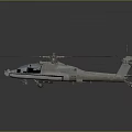 Detailed Military Attack Helicopter With Twin Rotors Armored Cockpit And Combat Weapons