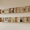 Log Bookshelf 3d model