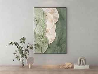 Modern abstract painting texture painting 3d model