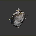 Natural Wood and Stone Material with Rough Gray Surface and Unique Natural Texture