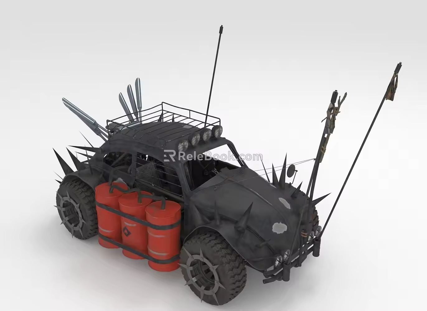 Modern modified car modified car 3d model