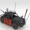 Modern modified car modified car 3d model