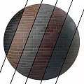 Brick Components In Spherical Shape With Various Colors And Dividing Lines 3d model