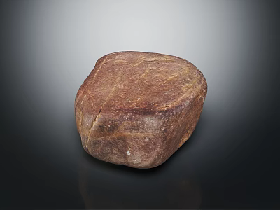 Natural Wooden Stone With Rich Surface Texture And Brown Color For Home Decoration Projects 3d model