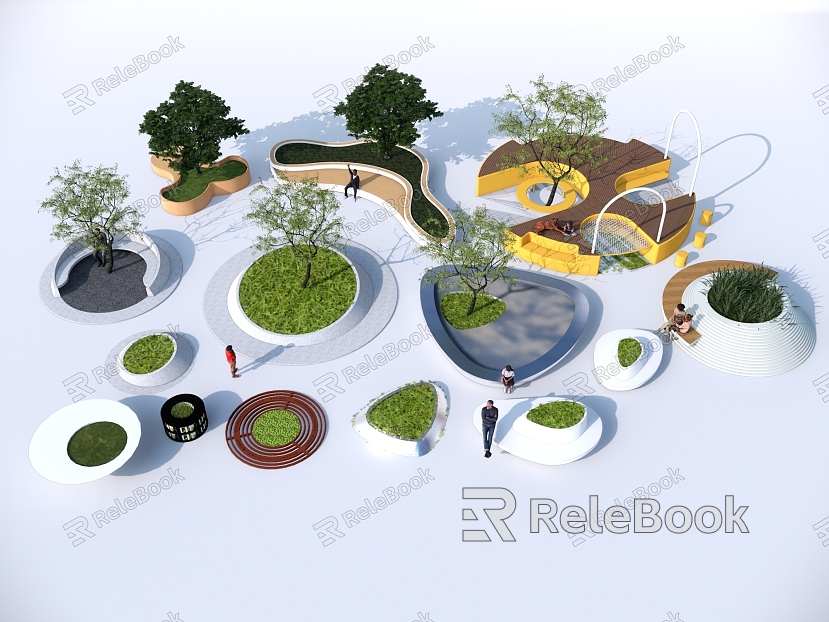 Modern Tree Pool Landscape Tree Pool model